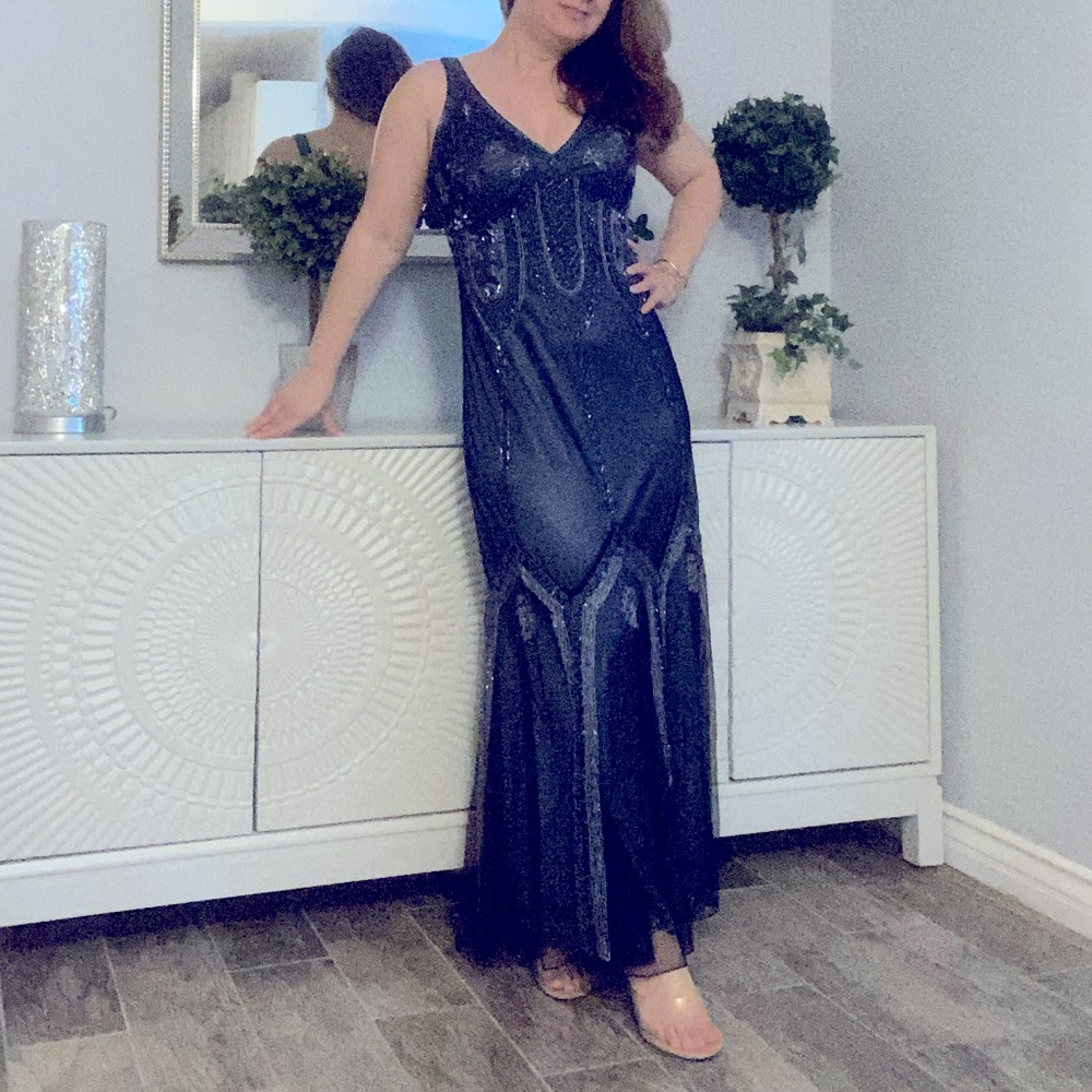 Navy evening dress - NEW